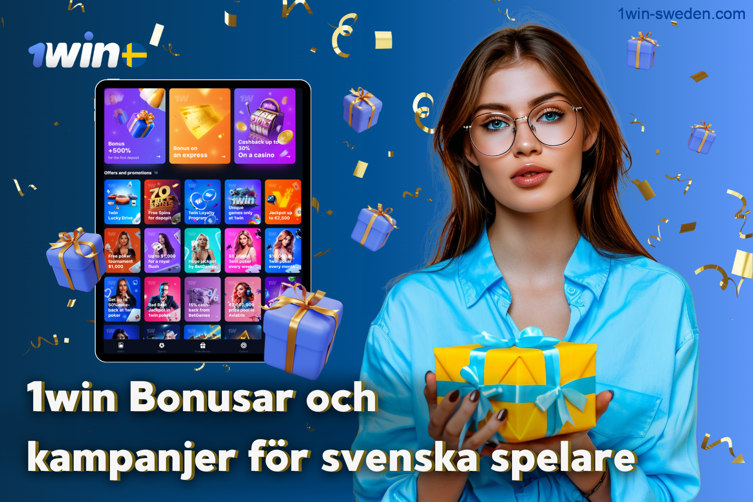 1win has a wide range of bonuses and promotions for Swedish players