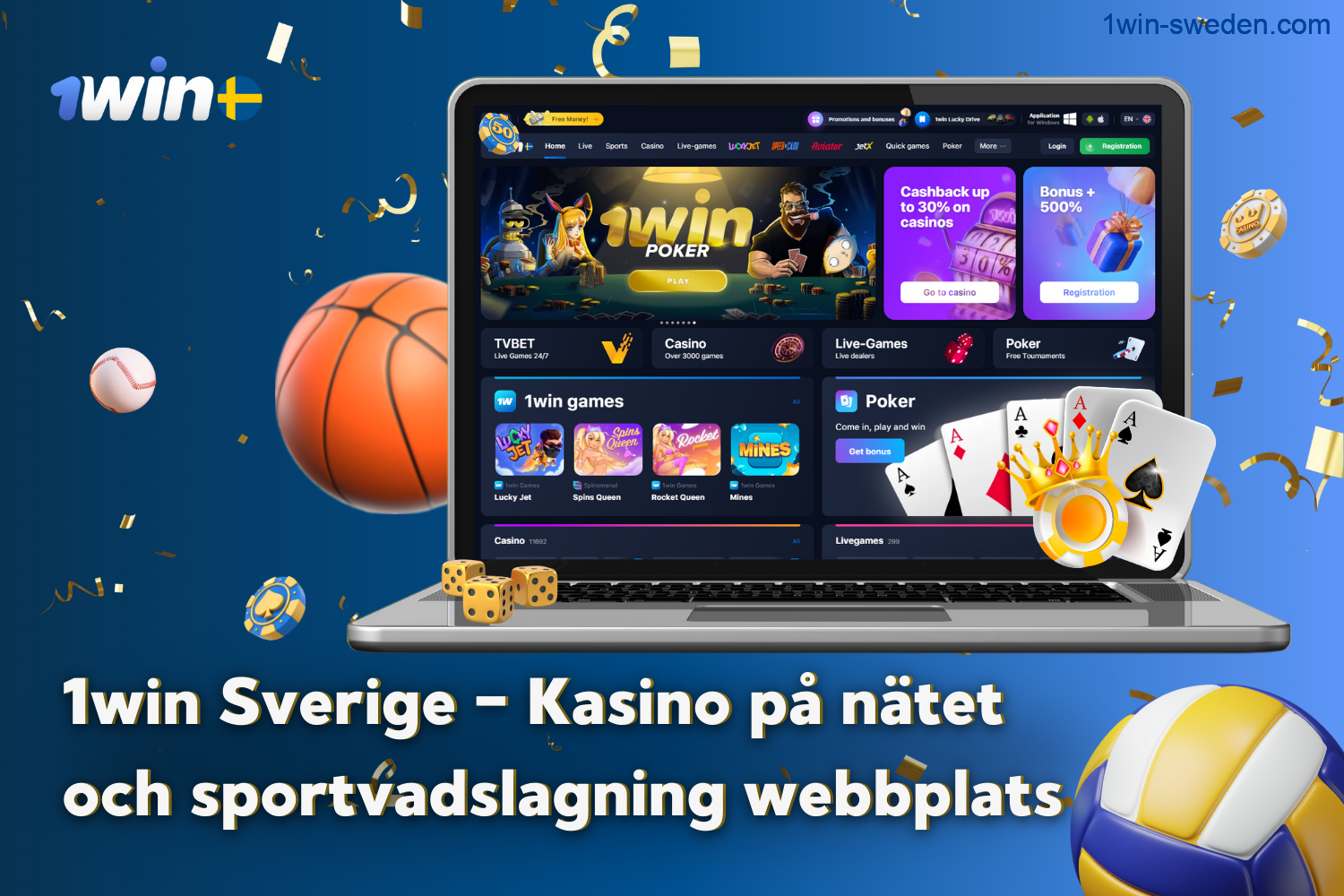 1win is a popular online casino and gaming company in Sweden