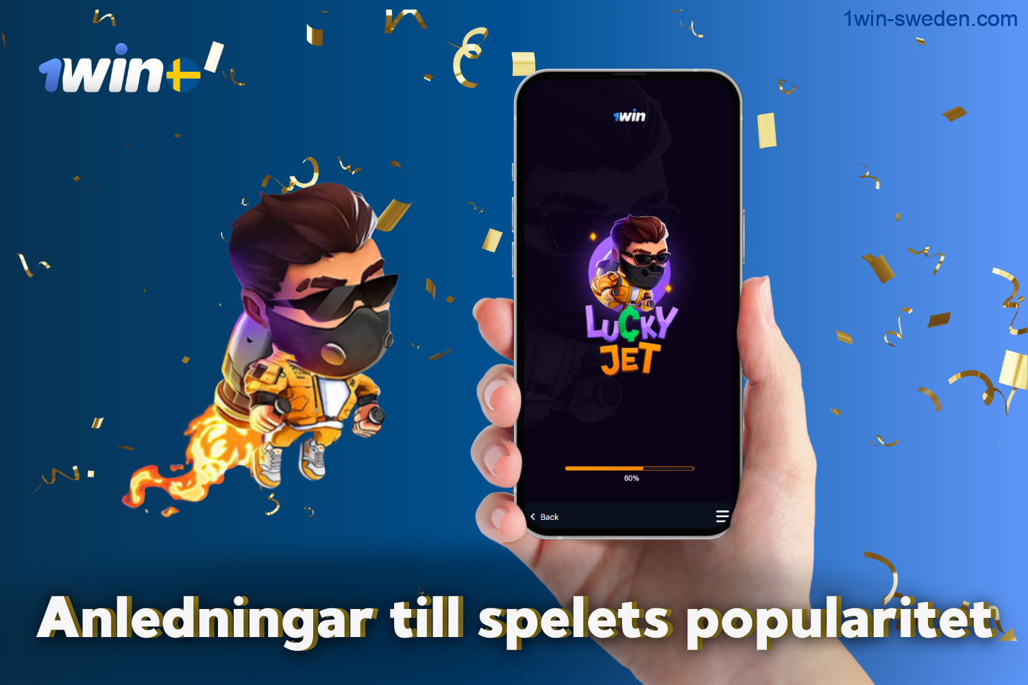 The reasons for the popularity of 1win lucky jet among players from Sweden are the simplicity of the game and the user-friendly interface