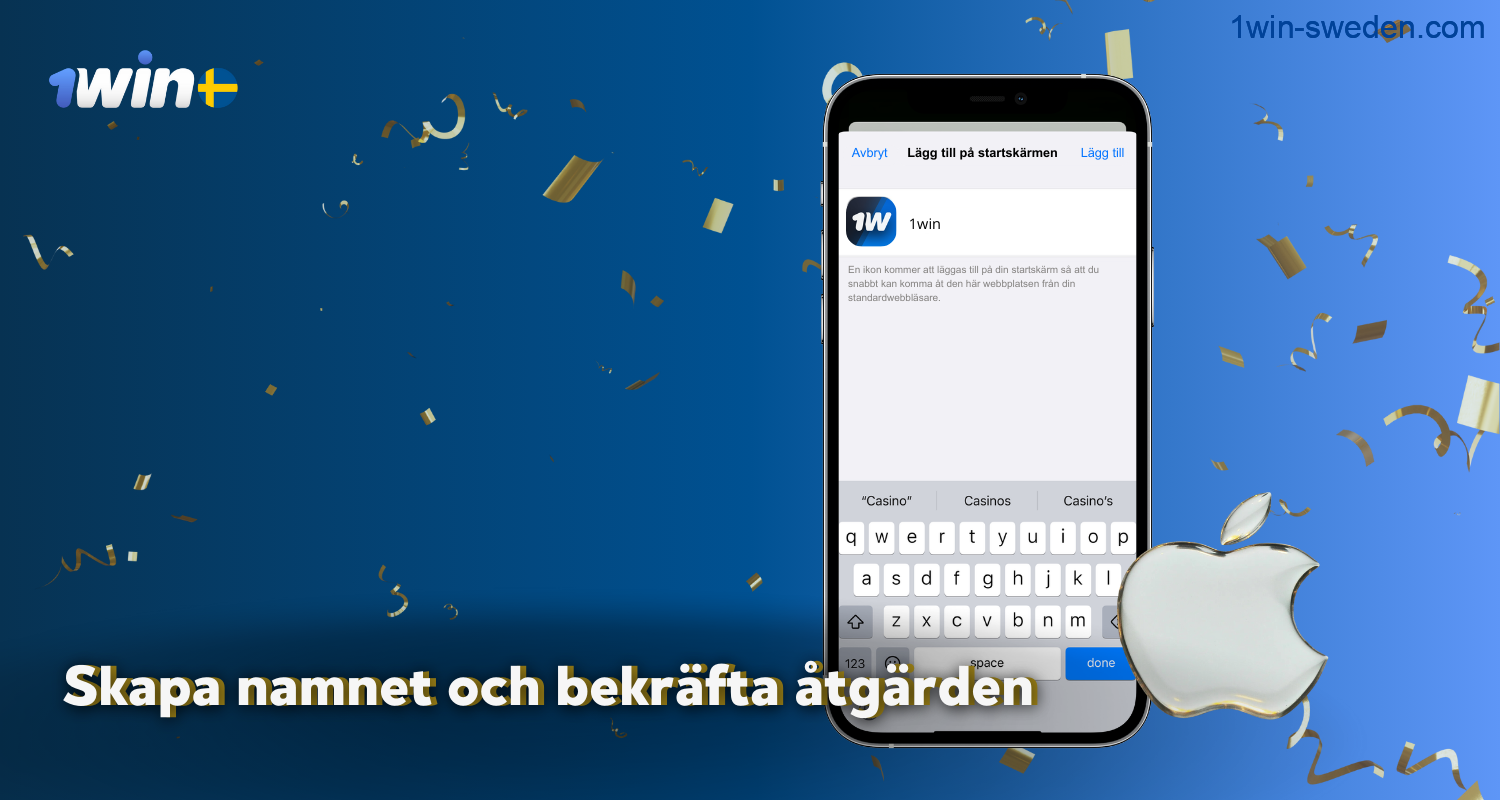 To download the 1win iPhone app, users from Sweden should confirm the action in the following window