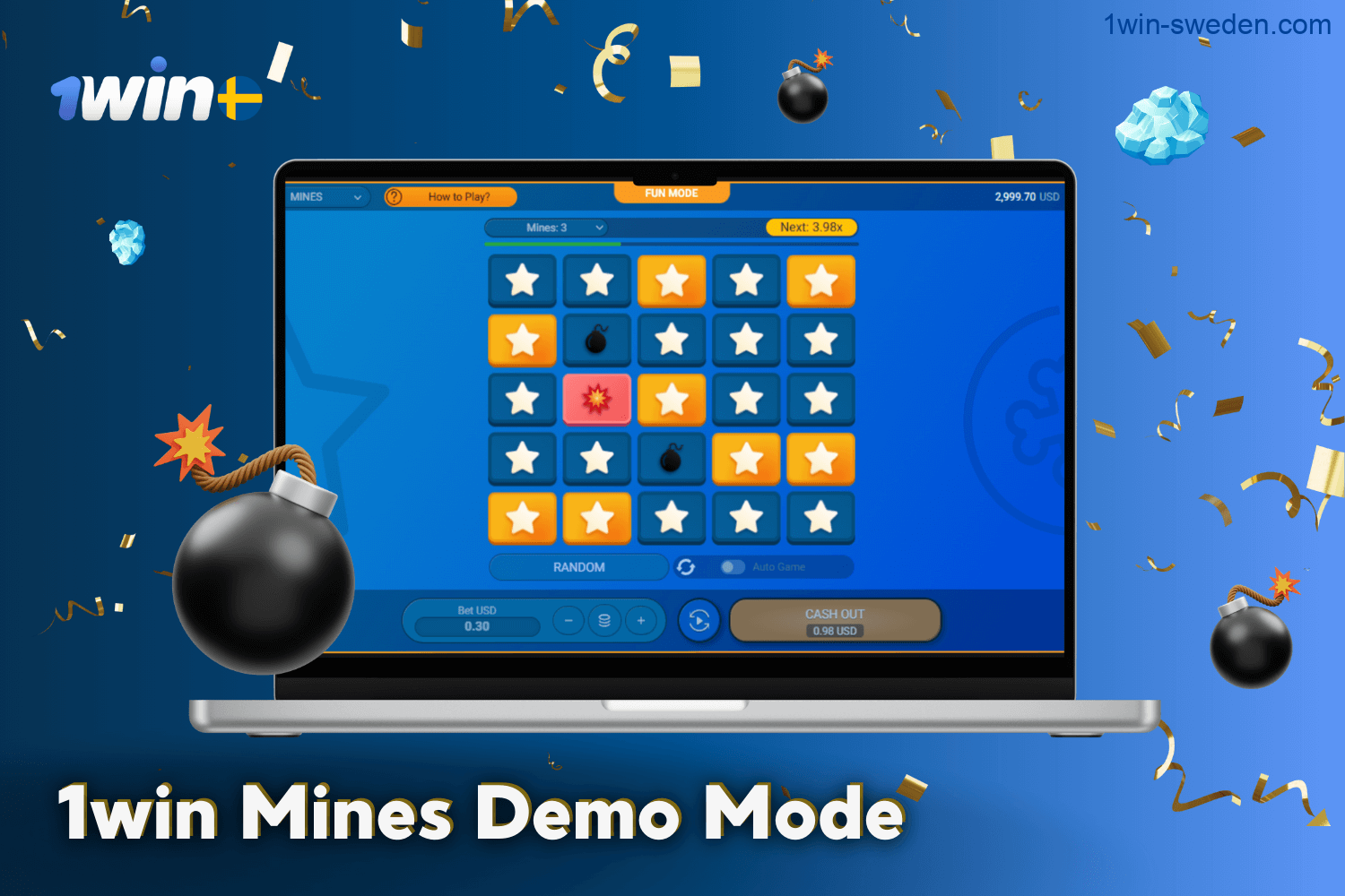 1win Casino Mines Demo Mode