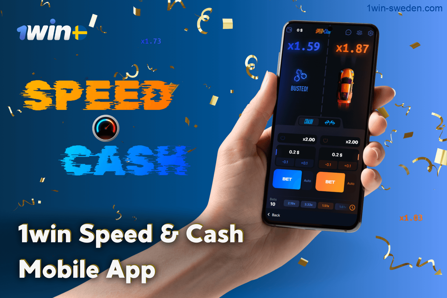 Mobile Version of Speed & Cash at 1win Casino