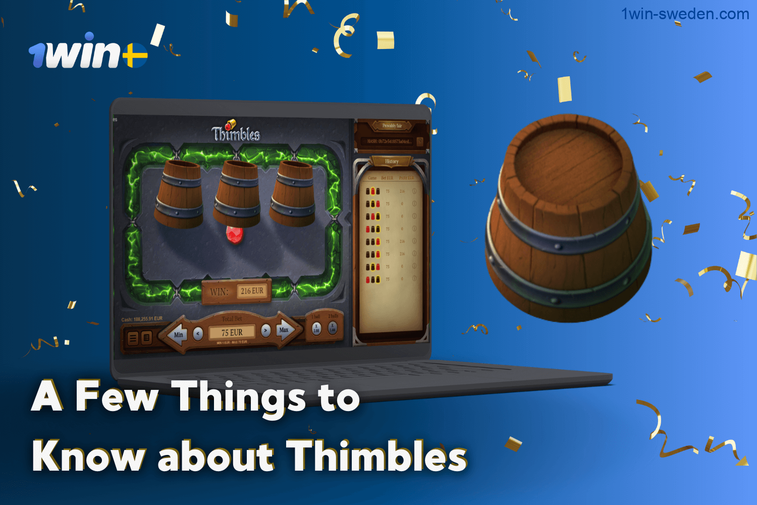 Important Facts About Thimbles at 1win Casino