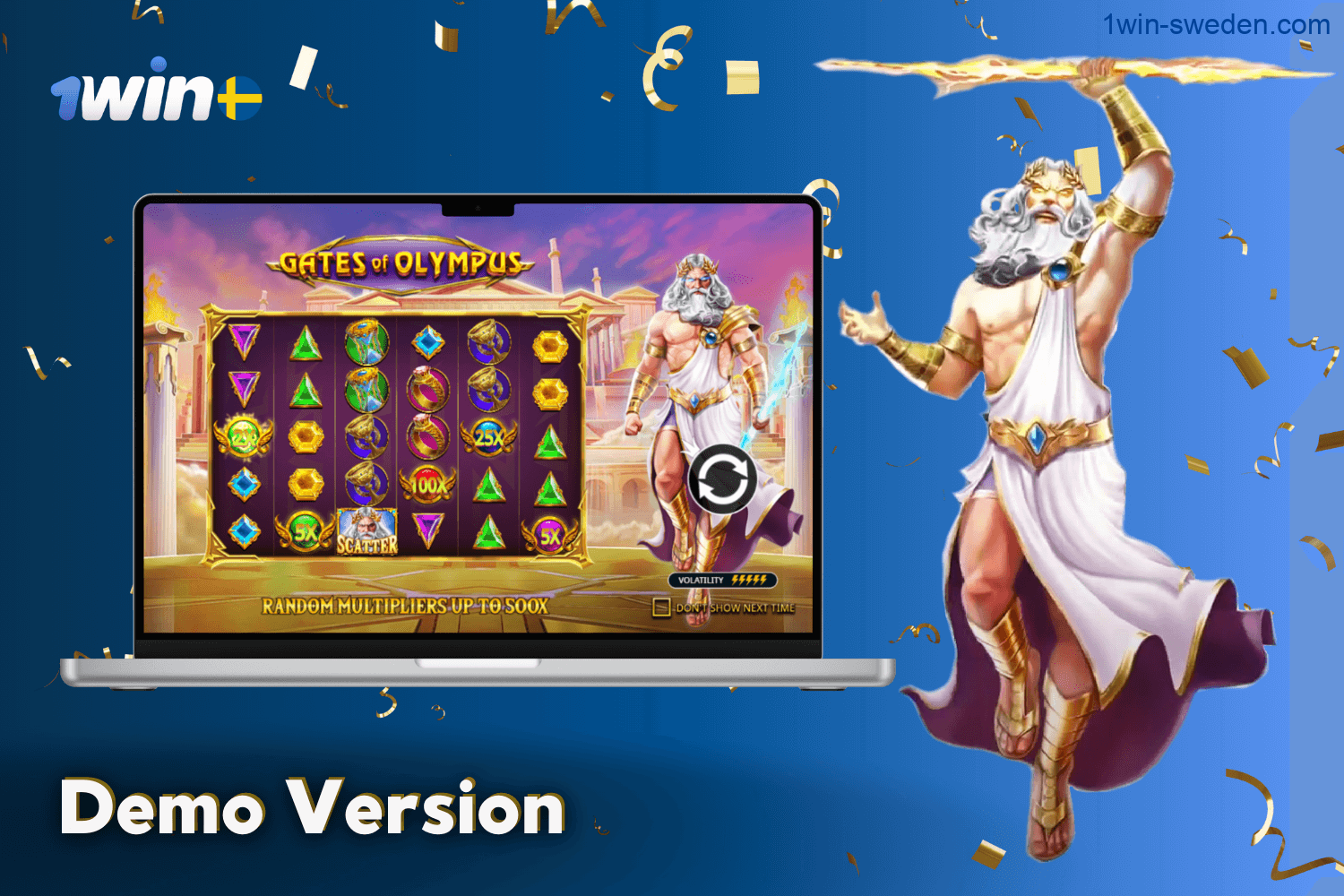 Demo Mode for Gates of Olympus at 1win Casino