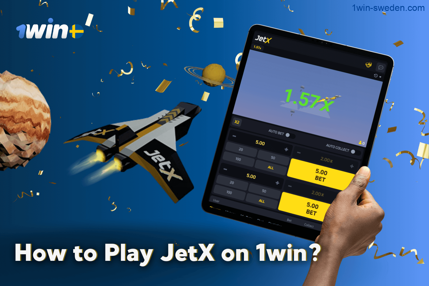 How to Play JetX at 1win Casino Sweden?