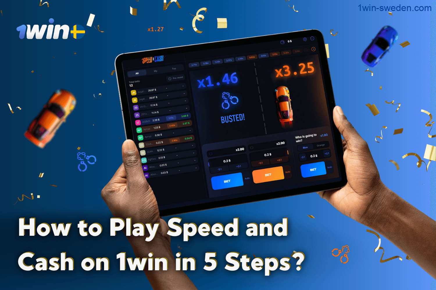 How to Play Speed and Cash at 1win Casino in 5 Steps?