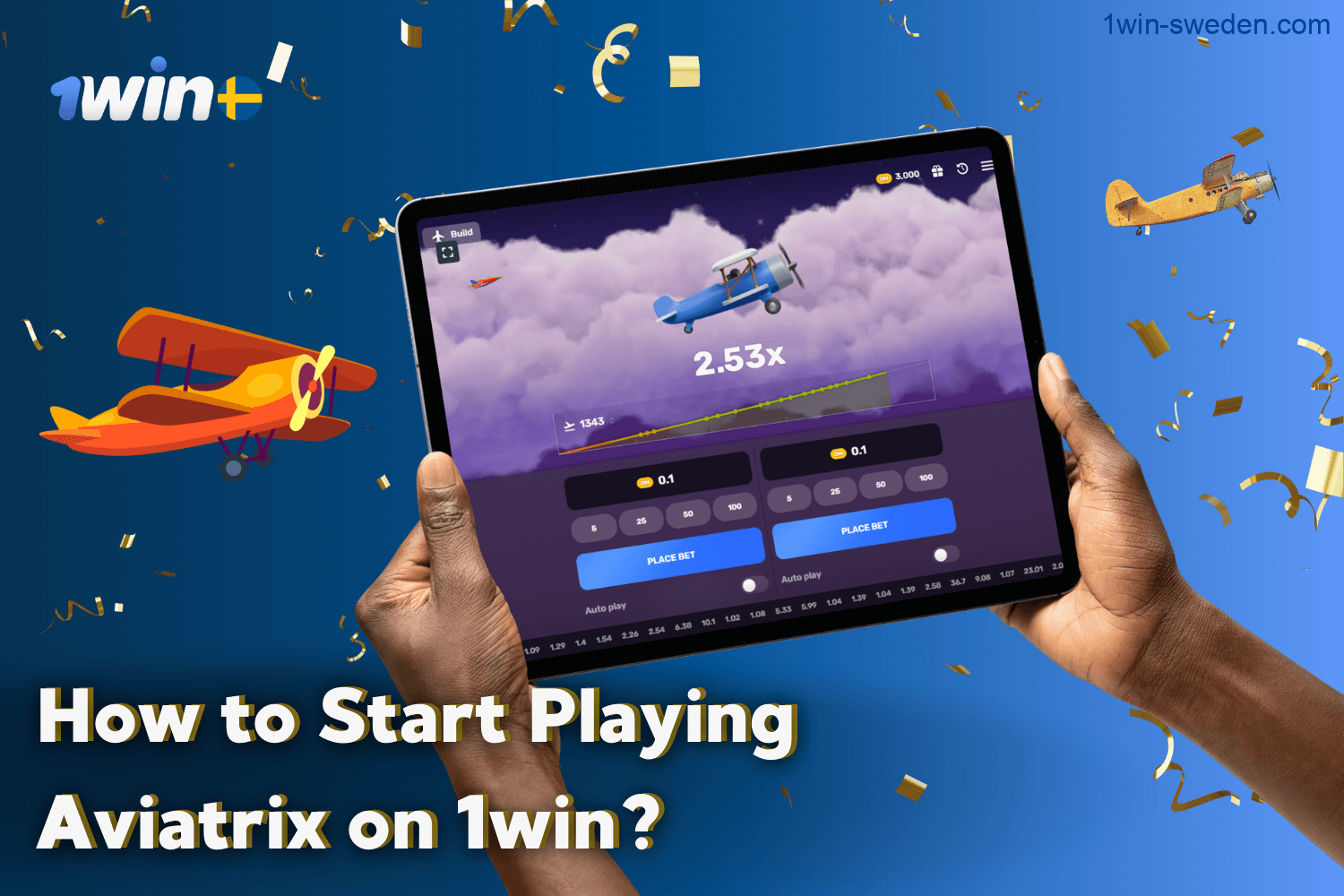 How to Start Playing Aviatrix at 1win Casino Sweden?