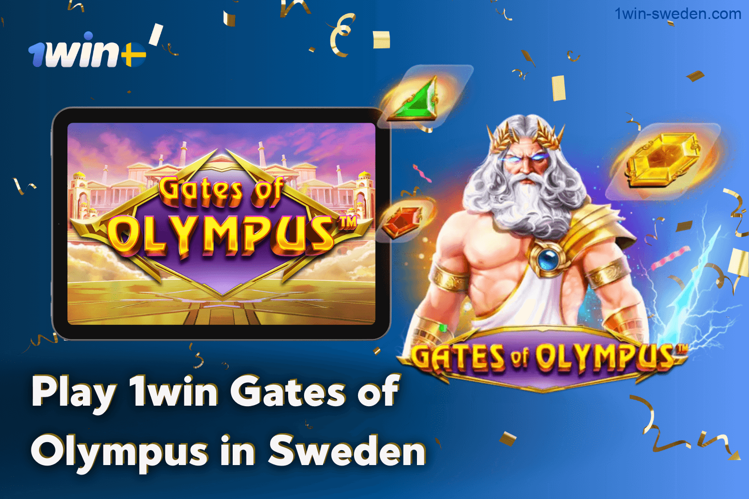 Play Gates of Olympus at 1win Casino Sweden