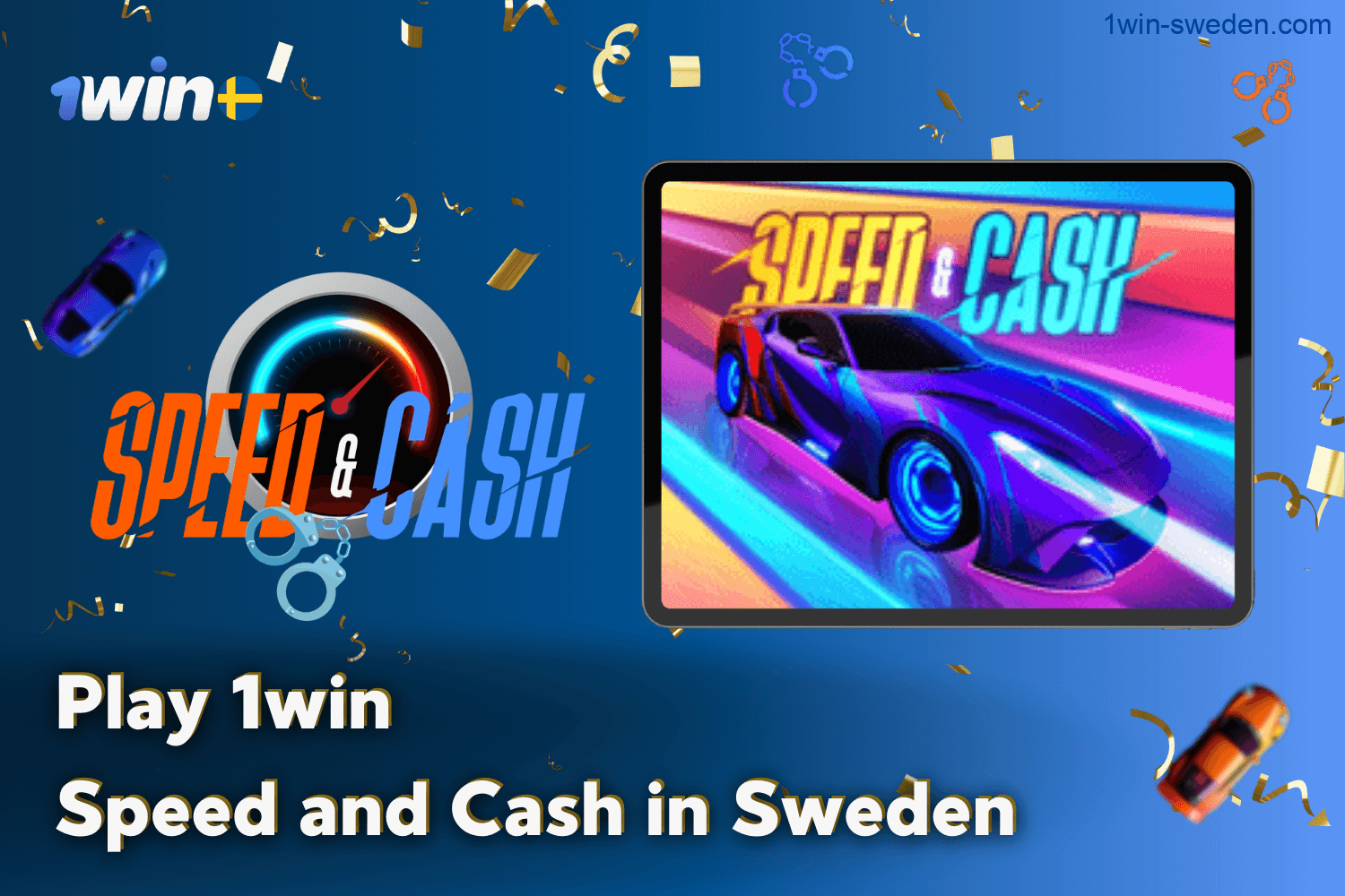 Play Speed and Cash at 1win Casino Sweden